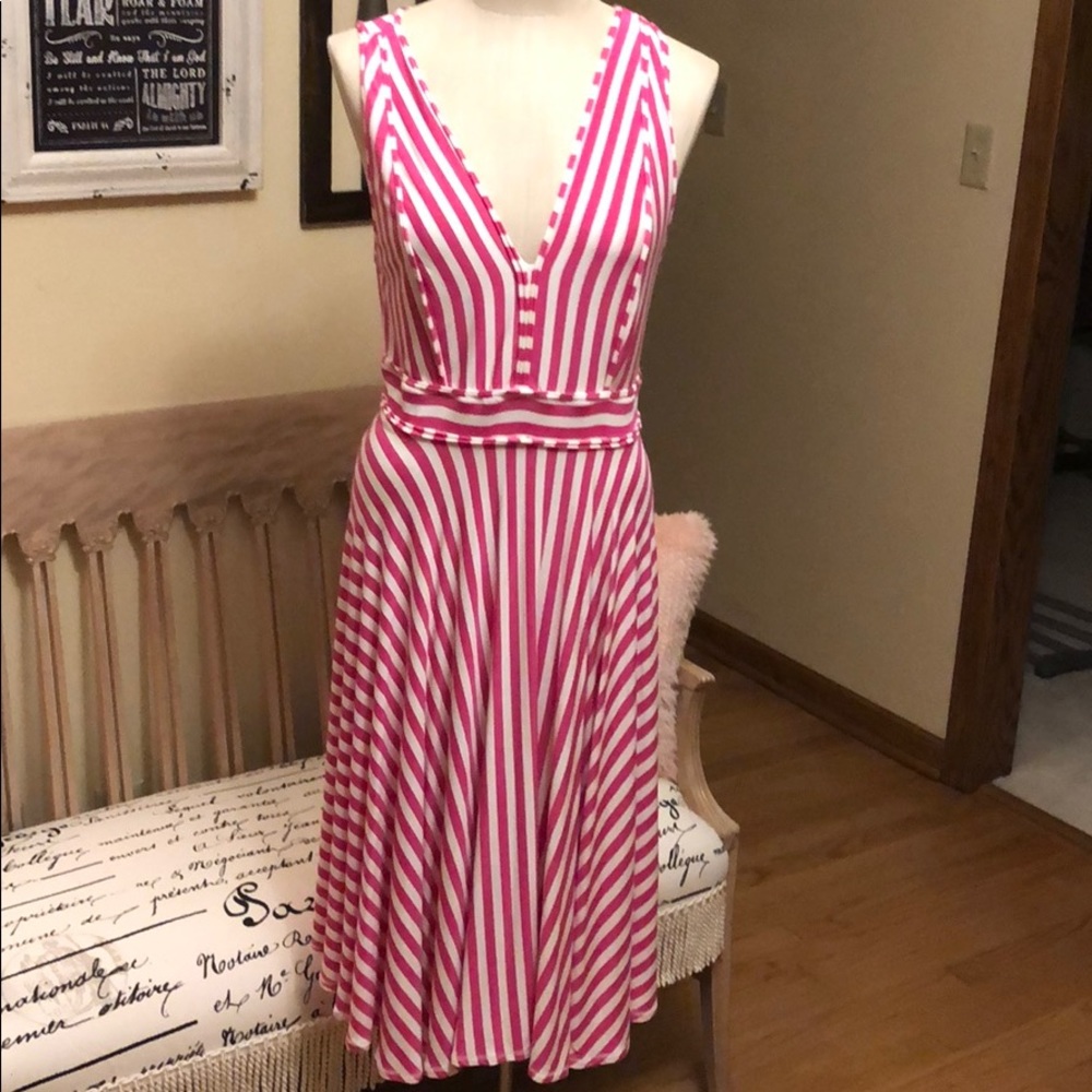 Philosophy Pink/White Striped Dress